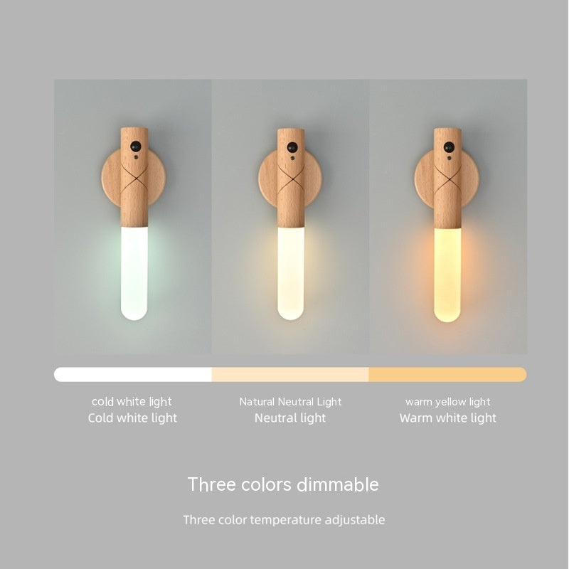 Wooden LED Wall Light